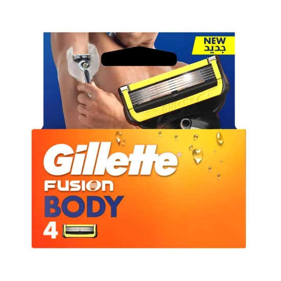 Refill Razor Body Fusion By Gillette - 4pc Refill Razor Body Fusion By Gillette - 4pc