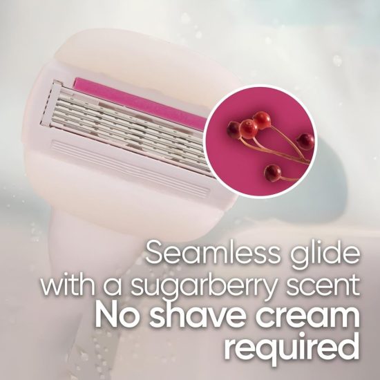 Refill Razor Comfortglide Plus Olay Sugarberry Venus By Gillette - 4pc