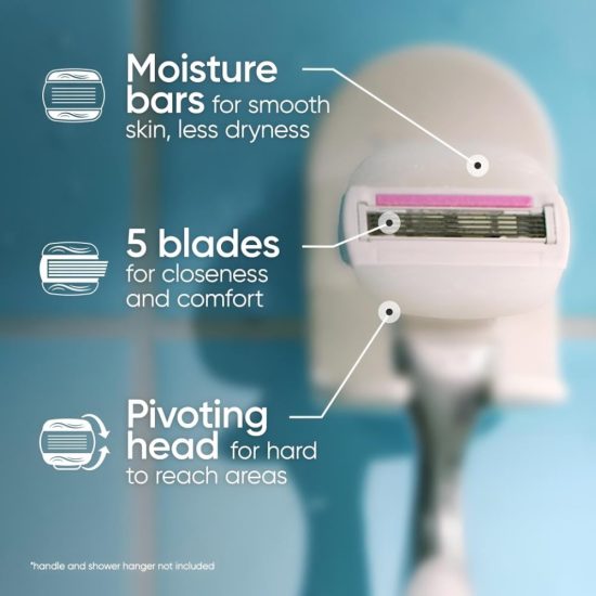 Refill Razor Comfortglide Plus Olay Sugarberry Venus By Gillette - 4pc