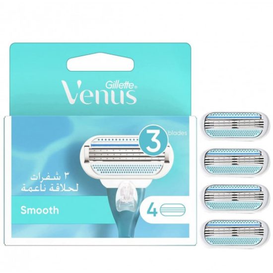 Gillette Venus Smooth Blades – 4 Pc