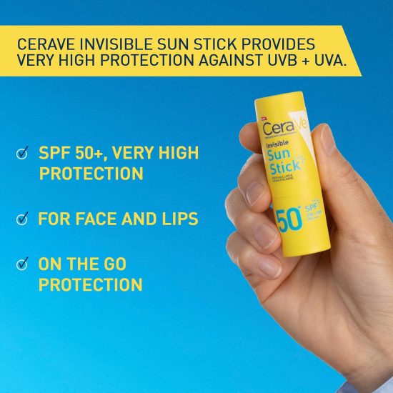 CeraVe Sun Stick With SPF 50+ For Face, Lips & Sensitive Areas, 8g CeraVe Sun Stick With SPF 50+ For Face, Lips & Sensitive Areas, 8g