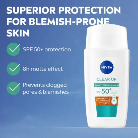 نيفيا كريم نهاري للوجه بعامل حماية من الشمس SPF 50 – 40 مل