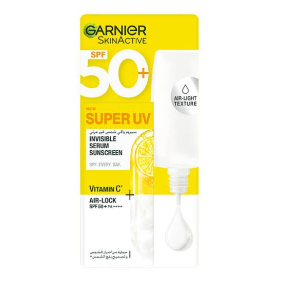 غارنييه سكين أكتيف سوبر يو في سيروم واقي شمس غير مرئي SPF 50+ – 30 مل
