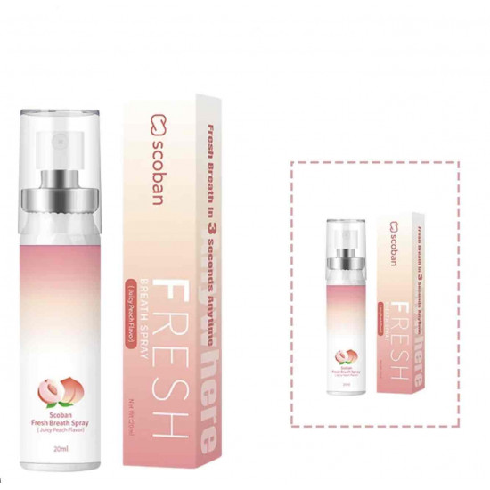 بخاخ سكوبان المنعش للنفس (بنكهة عصير الخوخ) 20 مل
