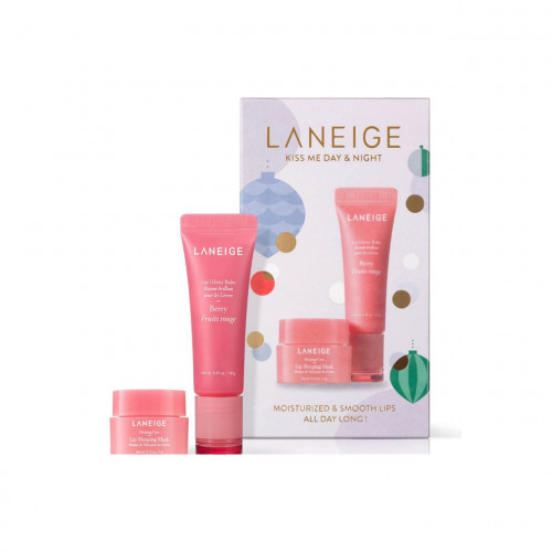 مجموعة العنايه اليومية بالشفاه ليلا ونهارا - مرطب+ماسك