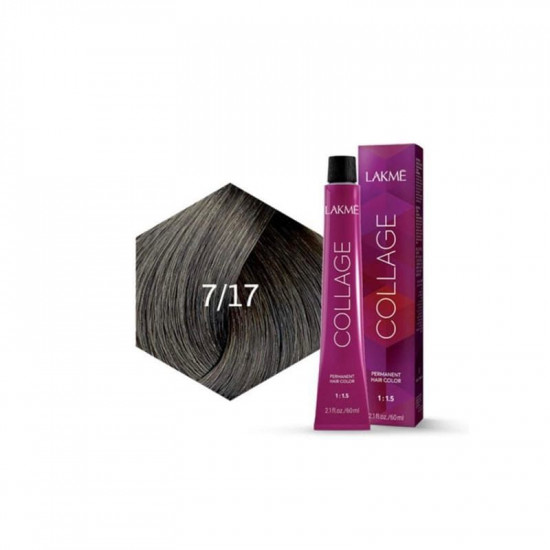 لاكمي كولاج صبغة شعر دائمه اشقر رمادي متوسط 7/17