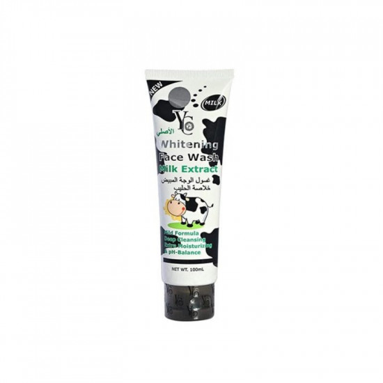 غسول تبييض الوجه من واي سي - مستخلص الحليب، 100 مل
