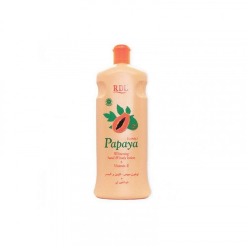 لوشن لتبييض بشرة الجسم واليدين بخلاصة فاكهة البابايا من ار دي ال 600مل