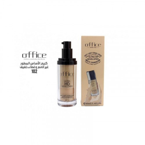 اوفيس كريم اساس مطور غير لامع فل كفر 40مل -102