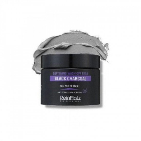 قناع مقشر للوجه بالفحم الأسود من رين بلاتز، 100 جم قناع مقشر للوجه بالفحم الأسود من رين بلاتز، 100 جم