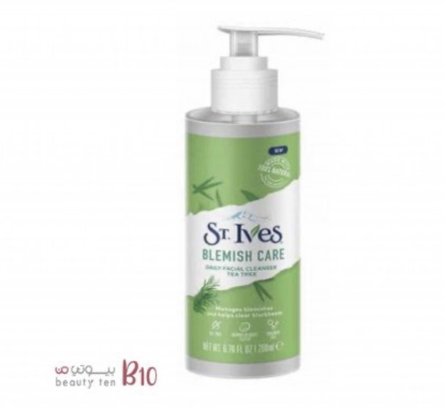 منظف الوجه اليومي بشجرة الشاي للعناية بالبثور من سانت ايفز - 200مل