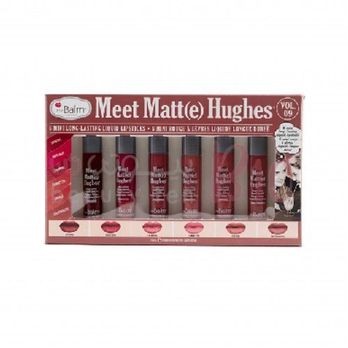 مجموعة 6 ميني احمر شفاه سائل ميت مات هيوز من ذا بالم - 09 مجموعة 6 ميني احمر شفاه سائل ميت مات هيوز من ذا بالم - 09