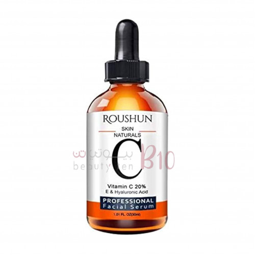 روشن سيروم الوجه سكين ناتشرلز بفيتامين سي بنسبة 20% وفيتامين ه وحمض الهيالورونيك 30مل روشن سيروم الوجه سكين ناتشرلز بفيتامين سي بنسبة 20% وفيتامين ه وحمض الهيالورونيك 30مل