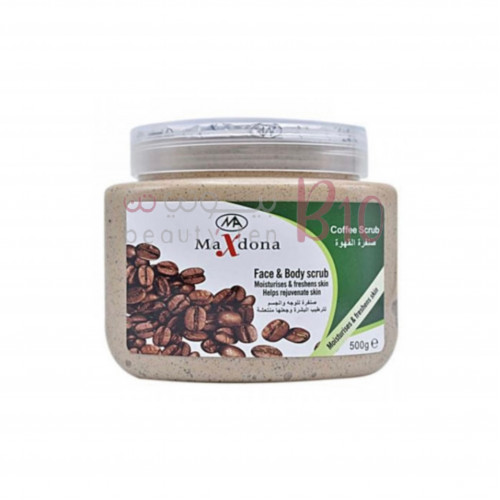 ماكس دونا مقشر للوجه والجسم بالقهوة بيج 500جم