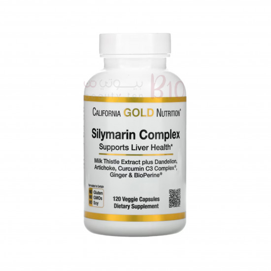مركب سيليمارين، ومستخلص شوك الحليب و الهندباء، والخرشوف، ومركب الكركمين C3 والزنجبيل،120 كبسولة نباتية