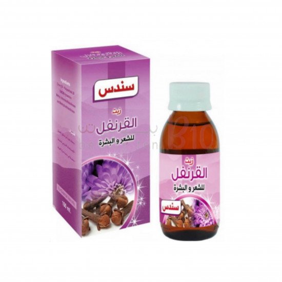 سندس زيت القرنفل للشعر والبشرة - 100مل سندس زيت القرنفل للشعر والبشرة - 100مل