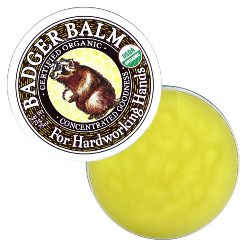 بلسم شرير عضوي للأيدي المجهدة من بادجر كومباني 21جم بلسم شرير عضوي للأيدي المجهدة من بادجر كومباني 21جم