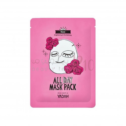 قناع التفتيح والنضاره الورقي بخلاصة ورد السنتيفوليا ALL DAY من ياده