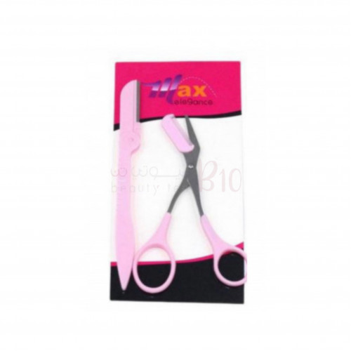 مقص تشذيب الحواجب مع مشط صغير من ماكس إليجانس