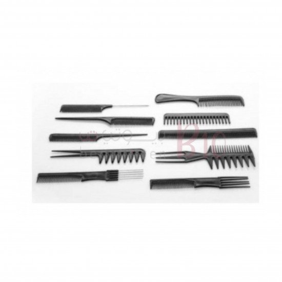 طقم من 10 قطع من مشط الشعر الاحترافي لتصفيف من ماكس اليجانس