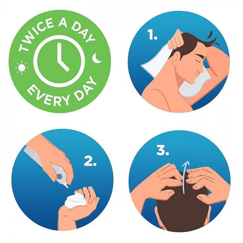 رغوة روجين مينوكسيديل 5% للرجال لتساقط الشعر وإعادة نموه، علاج موضعي للشعر الخفيف