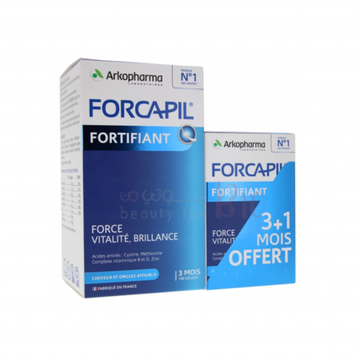 فوركابيل للشعر والأظافر 180 كبسولة + 60 كبسولة مجانية