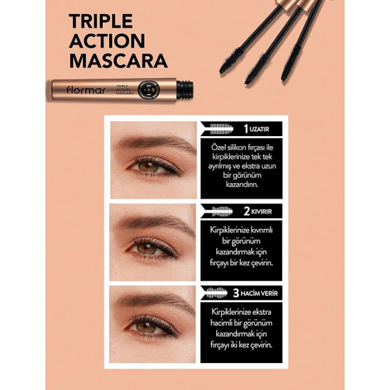 ماسكارا ثلاثية المفعول من فلورمار