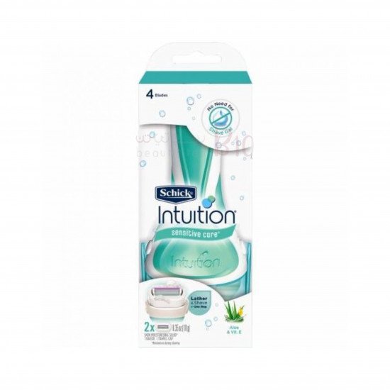 أداة موس الحلاقه والرغوه بالصبار وفيتامين اي من شيك انتيوشن - 2 قطعة