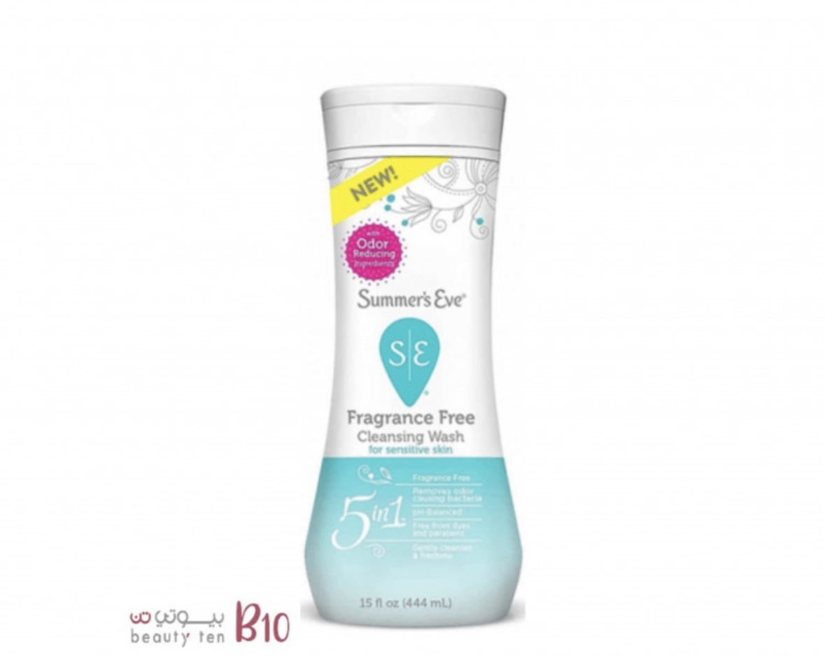 غسول المنطقة الحساسة خالي من العطر للبشرة الحساسة من سمرز ايف- 444مل