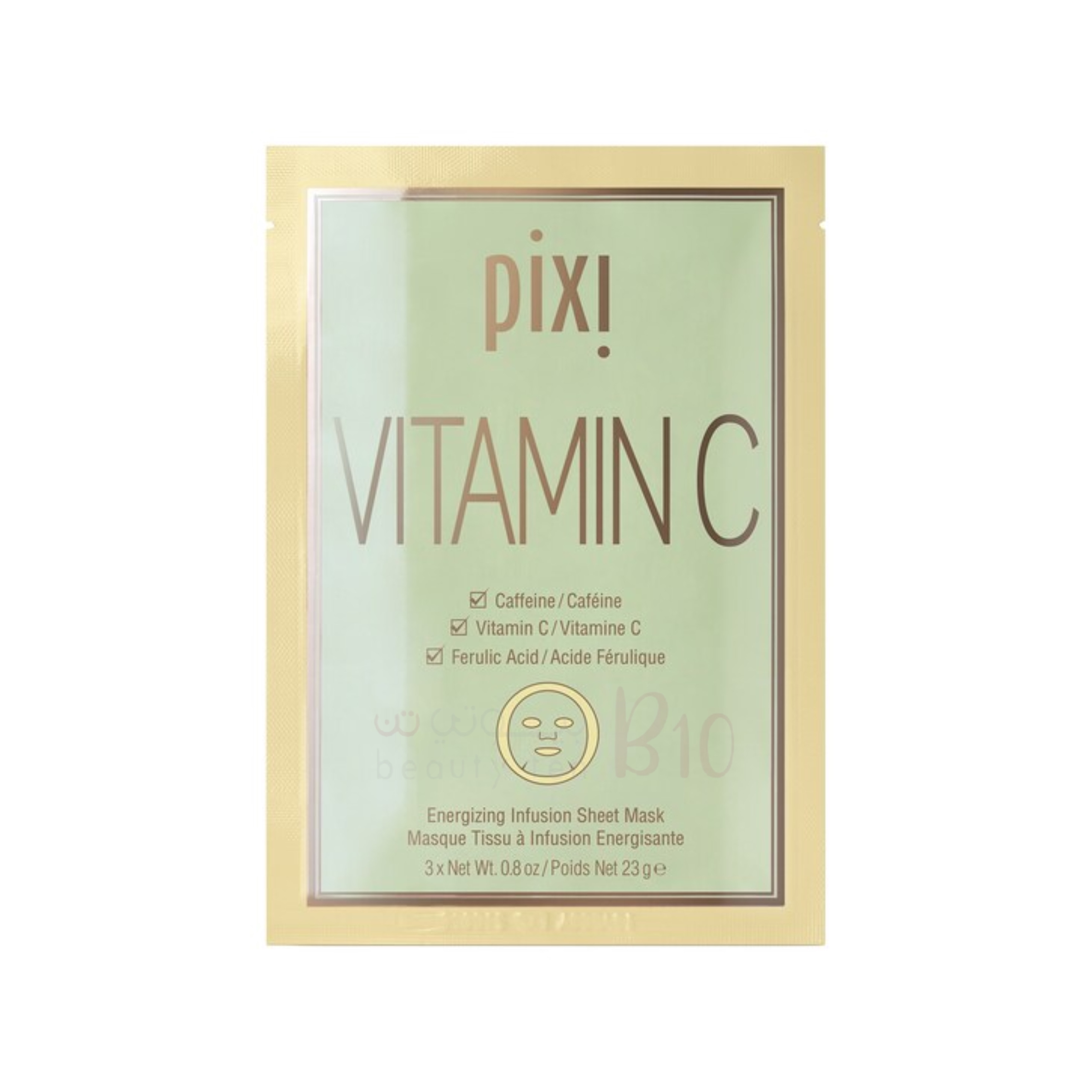 قناع ورقي بفيتامين سي من بيكسي 3 أقنعة قناع ورقي بفيتامين سي من بيكسي 3 أقنعة