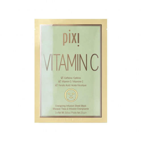 قناع ورقي بفيتامين سي من بيكسي 3 أقنعة قناع ورقي بفيتامين سي من بيكسي 3 أقنعة