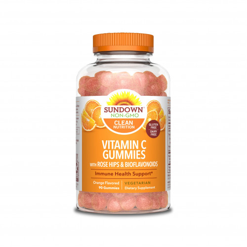 حلوى صن داون  بفيتامين C مع ورد المسك والبيوفلافونويد بنكهة البرتقال 90 حلوى