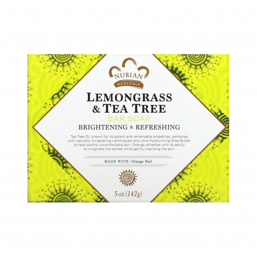 لوح صابون الإذخر وشجر الشاي من نوبيان هيريتج - 142 جم