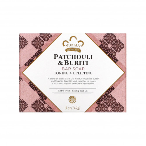 قالب صابون البتشول والبوريتي من نوبيان هيريتج -142جم قالب صابون البتشول والبوريتي من نوبيان هيريتج -142جم