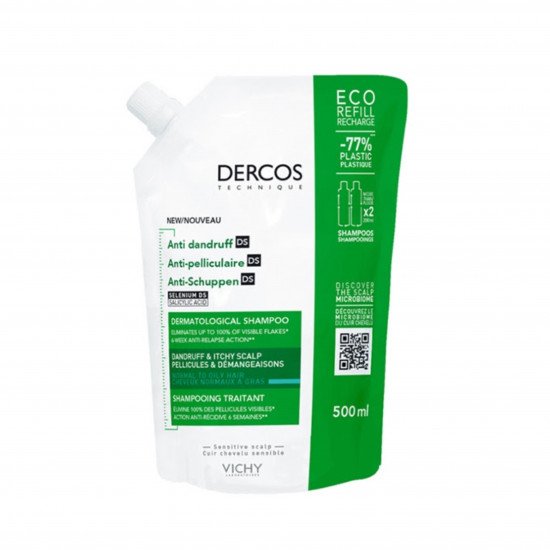 شامبو ديركوس المضاد للقشرة للشعر العادي إلى الدهني، 500 مل شامبو ديركوس المضاد للقشرة للشعر العادي إلى الدهني، 500 مل