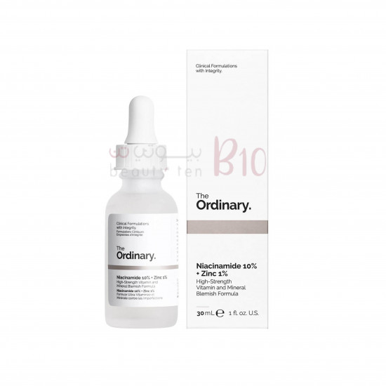 نياسيناميد 10% + زنك 1% من ذا اورديناري - 30مل نياسيناميد 10% + زنك 1% من ذا اورديناري - 30مل