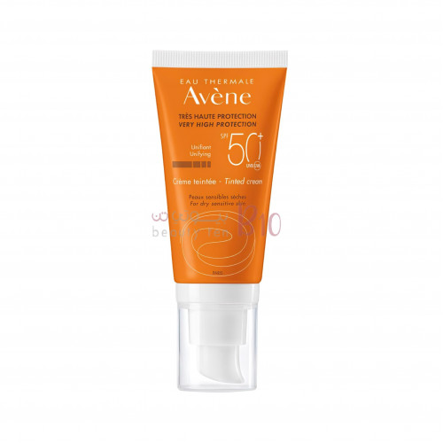 كريم واقي ضد الشمس ملون مع عامل حماية 50+ من افين - 50مل