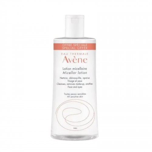 مزيل مكياج لوشن ماء الميسلار للبشرة الحساسه من افين - 500 مل 