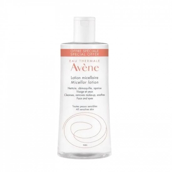 مزيل مكياج لوشن ماء الميسلار للبشرة الحساسه من افين - 500 مل 