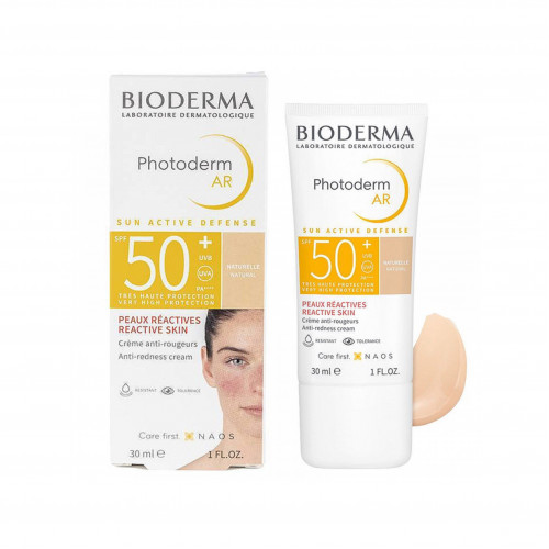 بيوديرما فوتوديرم AR كريم مضاد للاحمرار بعامل حماية SPF50 ناتشرال- 30 مل بيوديرما فوتوديرم AR كريم مضاد للاحمرار بعامل حماية SPF50 ناتشرال- 30 مل