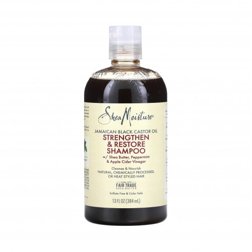 شامبو لتقوية وتجديد الشعر بزيت الخروع الاسود الجامايكي من شيا مويستر 384مل