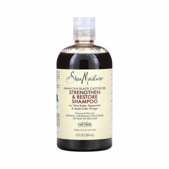 شامبو لتقوية وتجديد الشعر بزيت الخروع الاسود الجامايكي من شيا مويستر 384مل