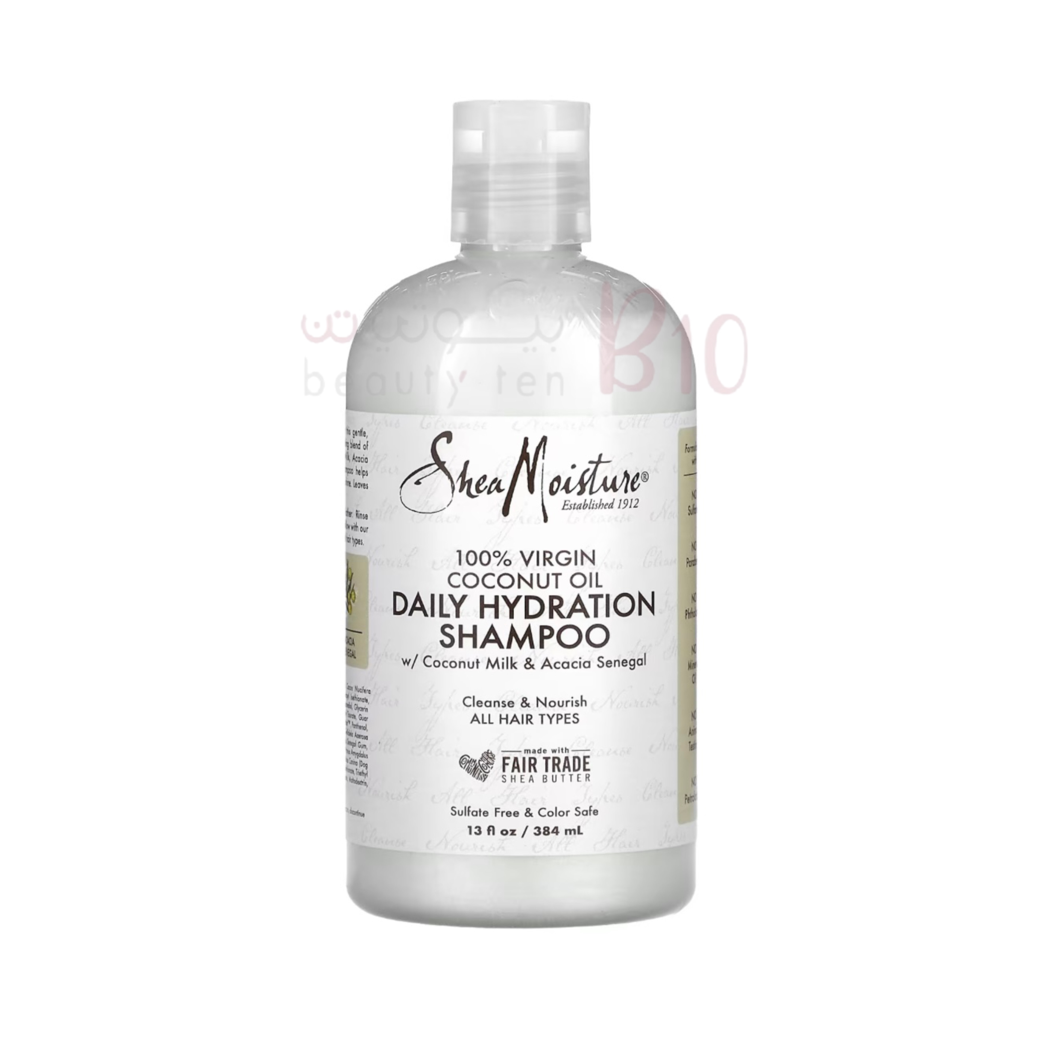 شامبو الترطيب اليومي بزيت جوز الهند البكر 100٪ من شيا مويستر-384مل