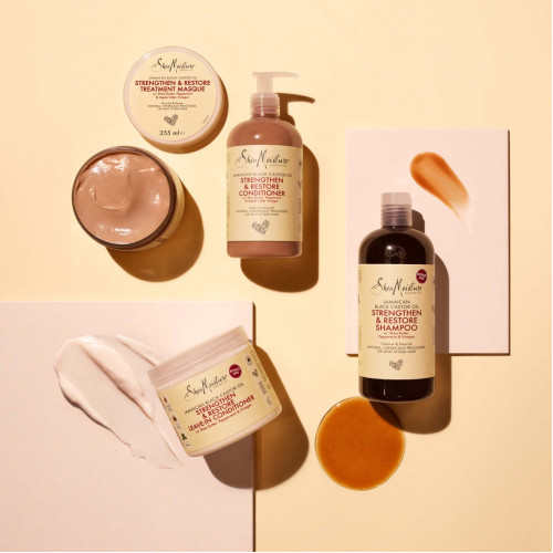 شامبو لتقوية الشعر وتجديده بزيت الخروع الاسود من شيا مويستر - 506مل