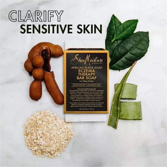 صابون أفريقي أسود بزبدة الشيا لعلاج الإكزيما من شيا مويستر - 142جم
