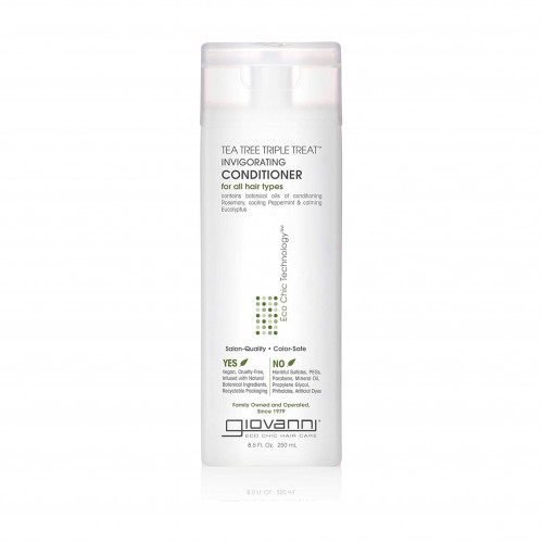 بلسم زيت شجرة الشاي الثلاثي المعالج والمقوي للشعر من جيوفاني - 250مل بلسم زيت شجرة الشاي الثلاثي المعالج والمقوي للشعر من جيوفاني - 250مل