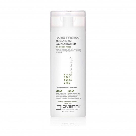 بلسم زيت شجرة الشاي الثلاثي المعالج والمقوي للشعر من جيوفاني - 250مل