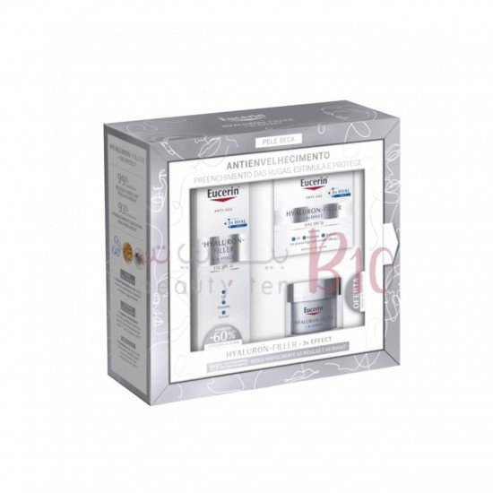 مجموعة هيالورون فيلر بتأثير ثلاثي للبشرة الجافة من يوسرين، كريم نهاري 50 مل +كريم ليلي 20مل +كريم العين 15مل مجموعة هيالورون فيلر بتأثير ثلاثي للبشرة الجافة من يوسرين، كريم نهاري 50 مل +كريم ليلي 20مل +كريم العين 15مل