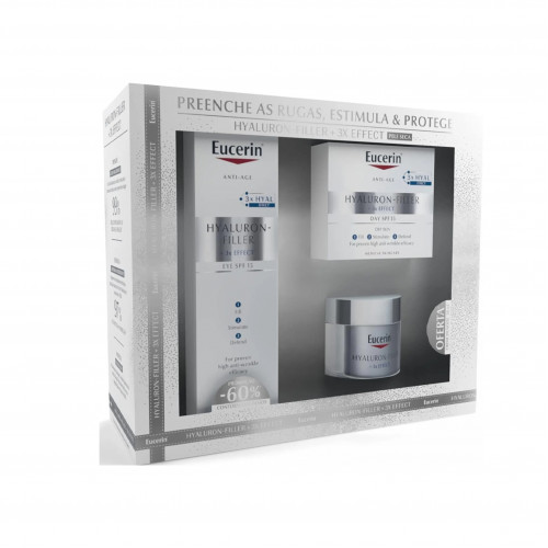 مجموعة هيالورون فيلر بتأثير ثلاثي للبشرة الجافة من يوسرين، كريم نهاري 50 مل +كريم ليلي 20مل +كريم العين 15مل مجموعة هيالورون فيلر بتأثير ثلاثي للبشرة الجافة من يوسرين، كريم نهاري 50 مل +كريم ليلي 20مل +كريم العين 15مل