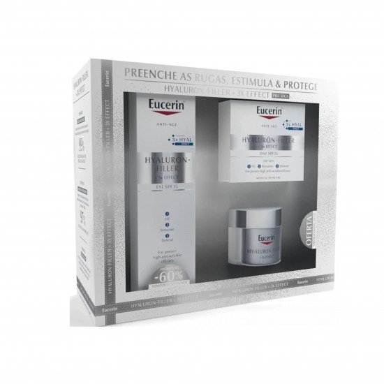 مجموعة هيالورون فيلر بتأثير ثلاثي للبشرة الجافة من يوسرين، كريم نهاري 50 مل +كريم ليلي 20مل +كريم العين 15مل مجموعة هيالورون فيلر بتأثير ثلاثي للبشرة الجافة من يوسرين، كريم نهاري 50 مل +كريم ليلي 20مل +كريم العين 15مل